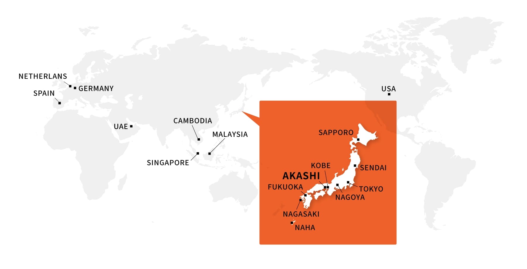 SHIBATA Global Map