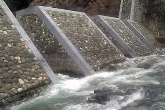 Himekawa debris barrier,Nagano
						Prefecture(gray type)
